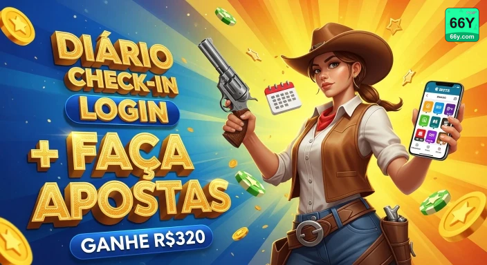 66y — faixa usada para reforçar confiança, com contraste alto para conversão, pensado para apoiar a decisão de depósito.